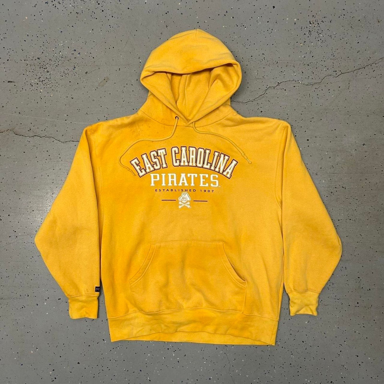 Jansport Yellow and white East Carolina Pirates hoodie Size US XL / EU 56 / 4 - 1 Thumbnail