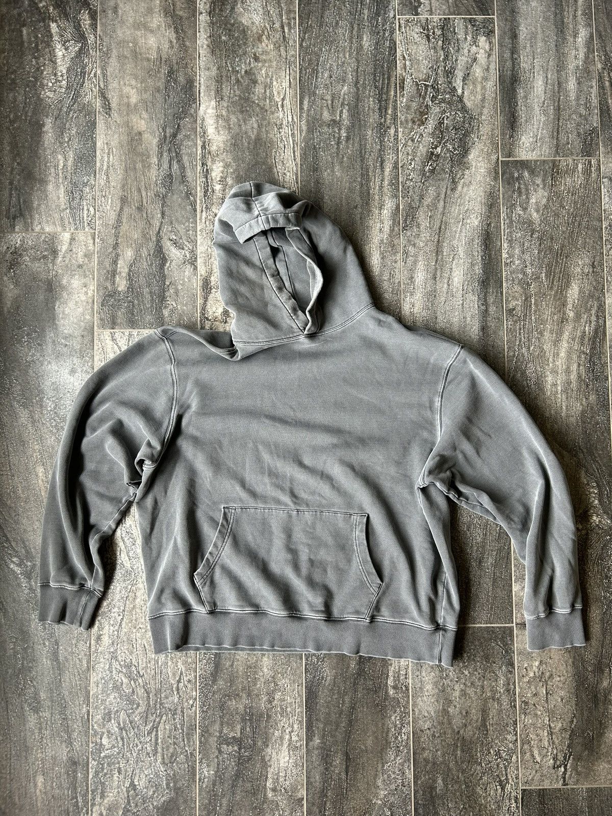 Vintage Washed Black Baggy Yeezy Style Hoodie Size US XL / EU 56 / 4 - 1 Preview