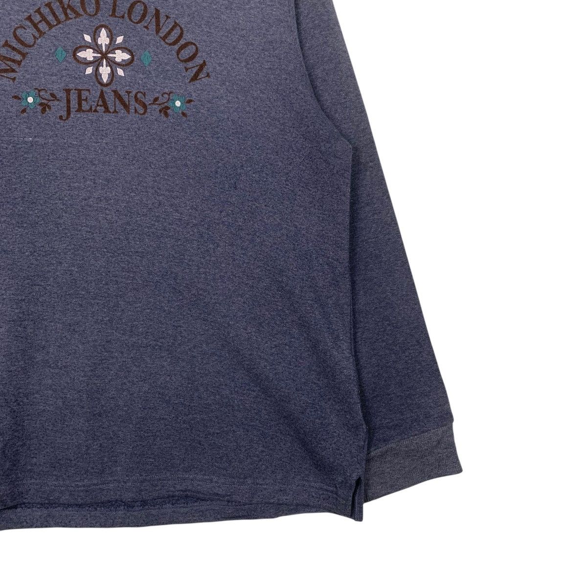 Michiko Koshino London Michiko London Jeans Big Logo Sweater Size L / US 10 / IT 46 - 4 Thumbnail