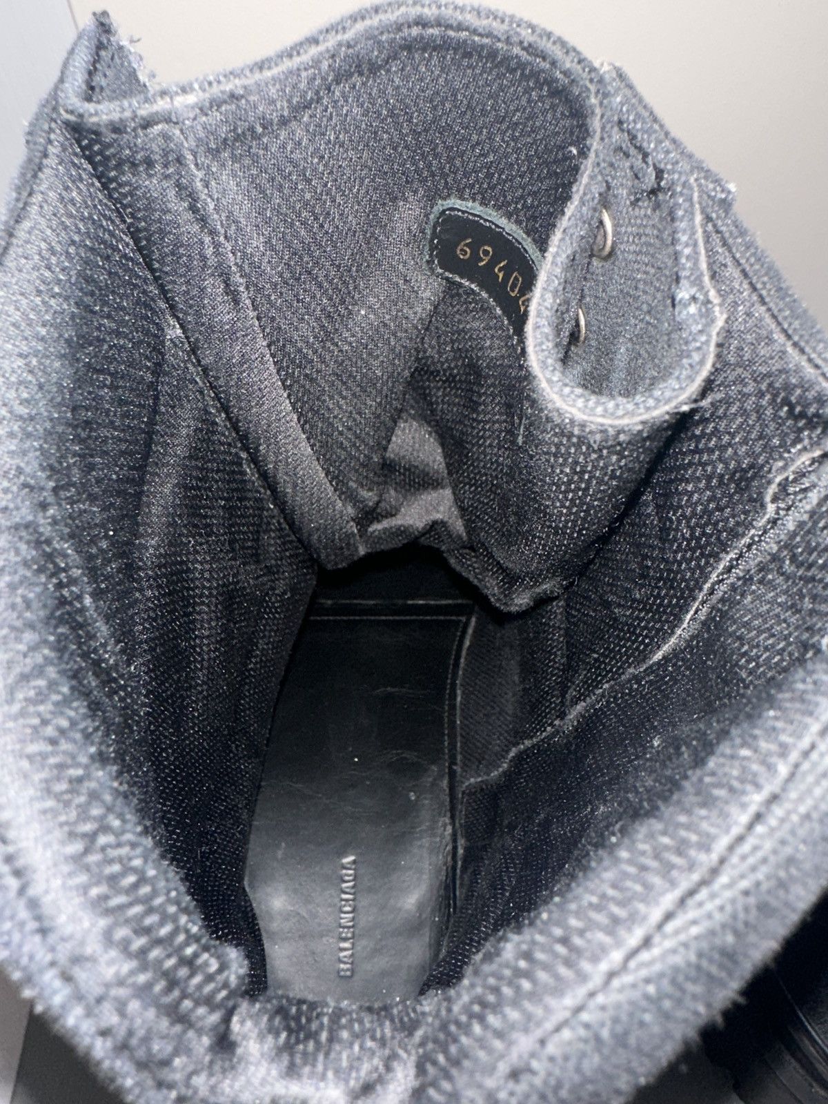 Balenciaga Balenciaga Black Combat Canvas Strike Boots Size US 12 / EU 45 - 10 Thumbnail