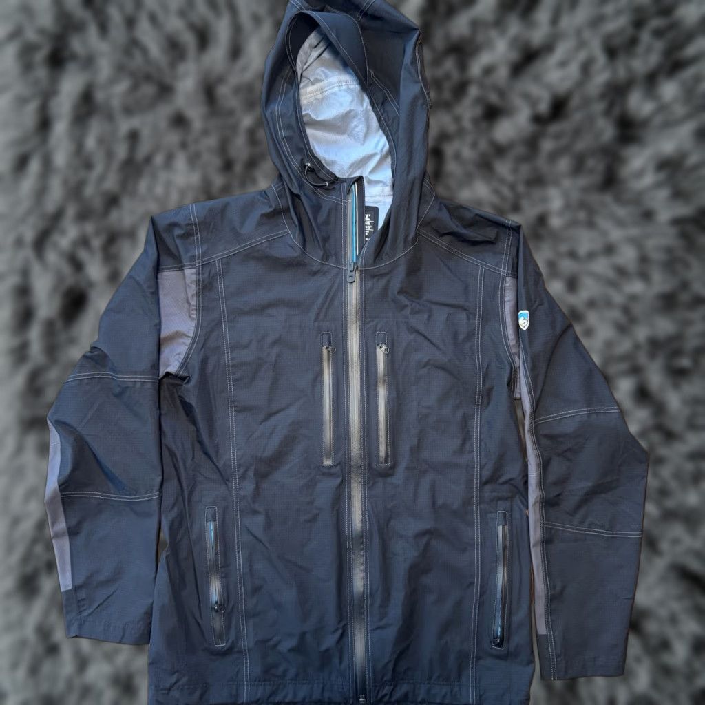 Vintage VINTAGE Kuhl Jacket Mens Small Black Gray Projekt Jetstream Windbreaker Hooded Shirt? Size US S / EU 44-46 / 1 - 1 Thumbnail