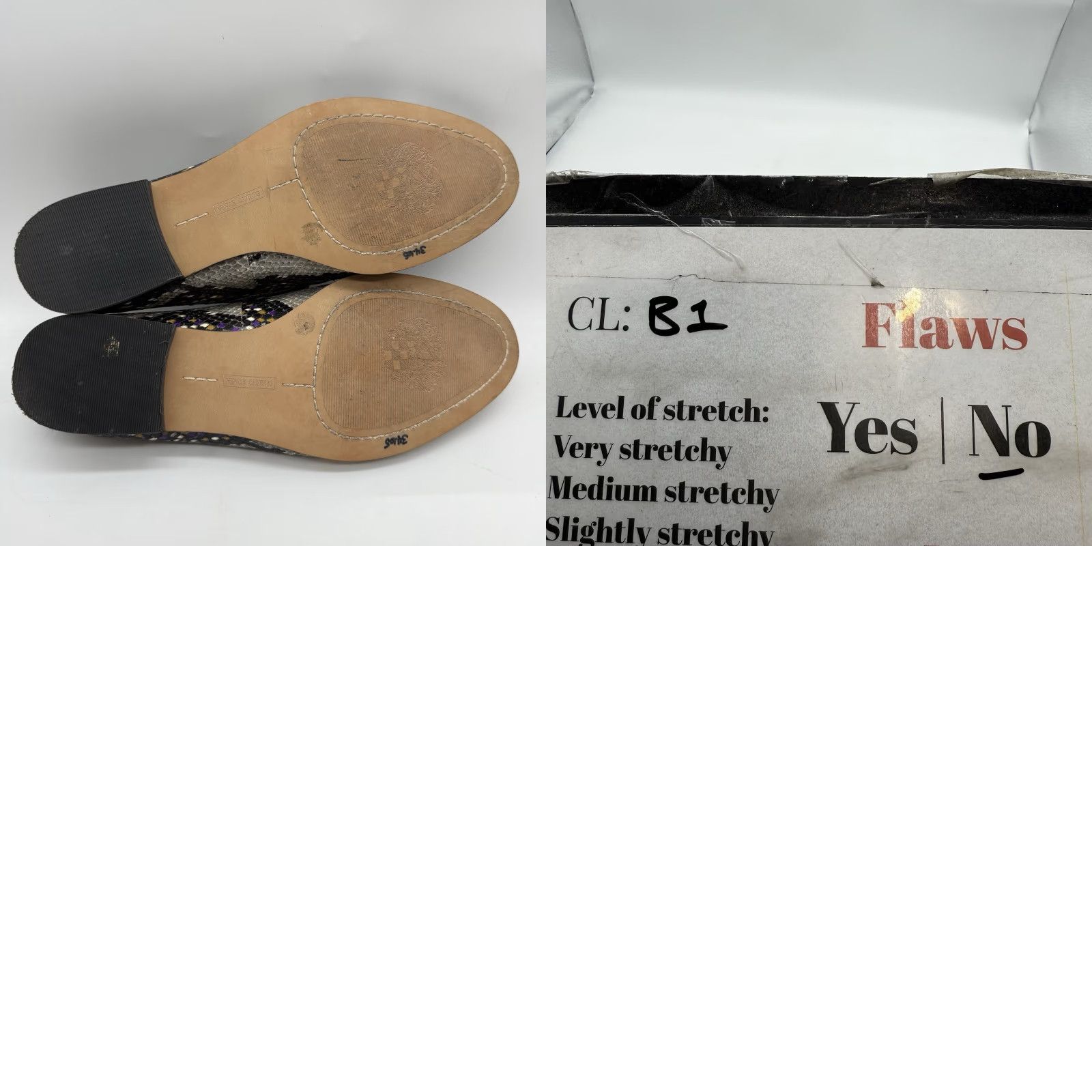 Vince Camuto Vince Camuto Jendeya Loafers Leather Gray Snake Embossed Slip On Sz 7.5 Size US 8 / IT 38 - 9 Thumbnail