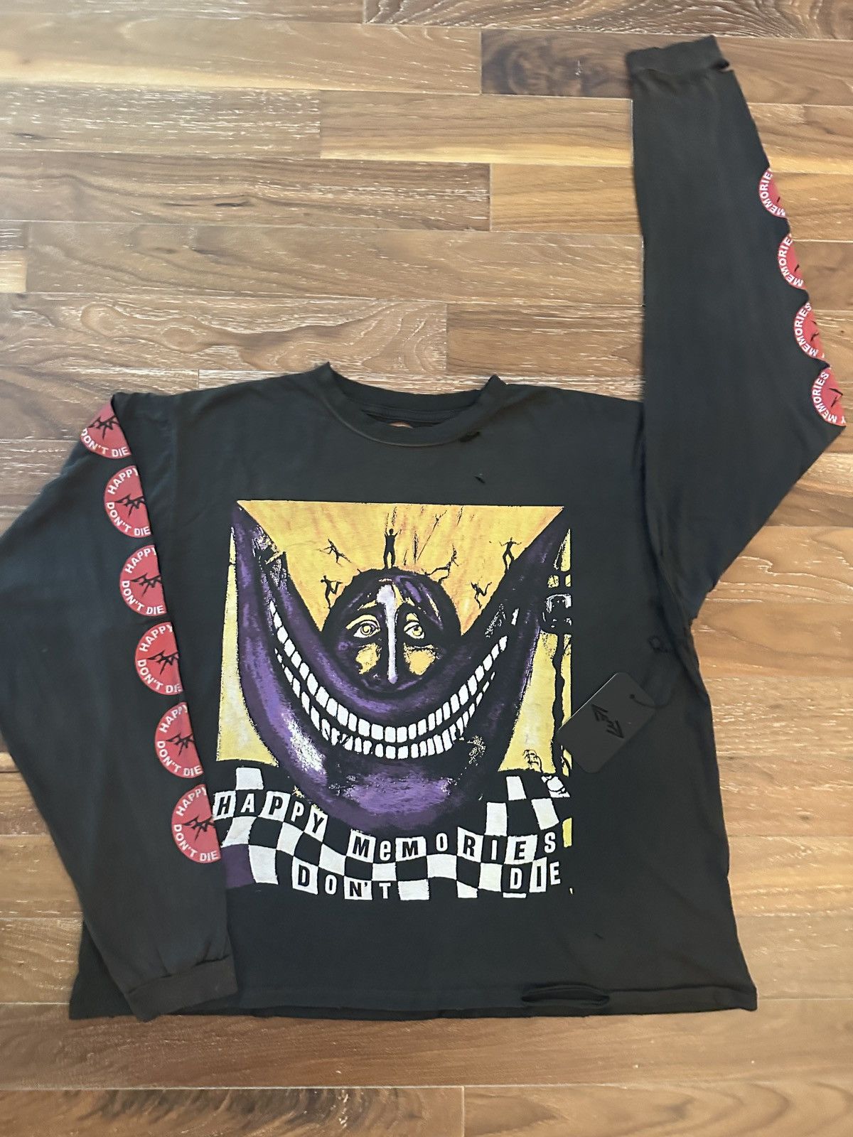 HMDD HMDD Black Smiley Long Sleeve Tee - Size L | Grailed