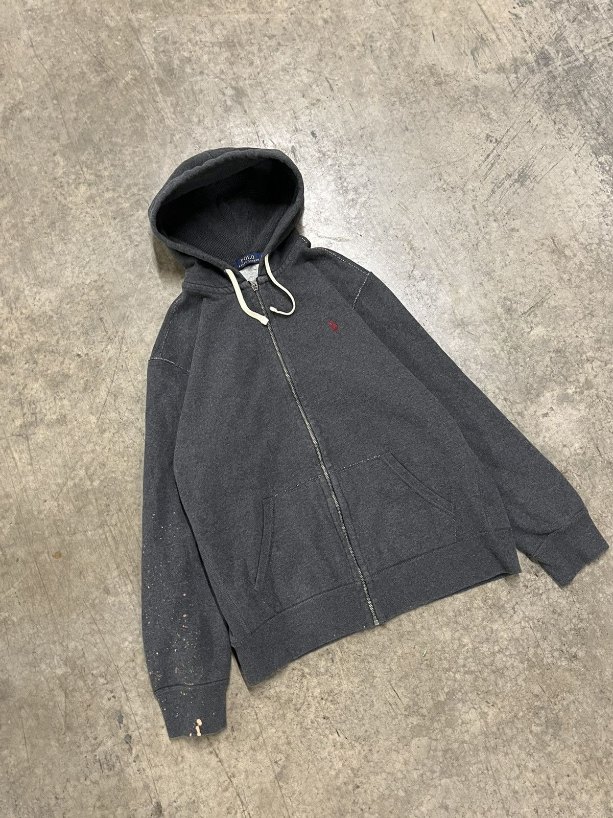 Polo Ralph Lauren × Vintage Polo Ralph Lauren zip up y2k hoodie skater streetwear preppy Size US XL / EU 56 / 4 - 1 Thumbnail
