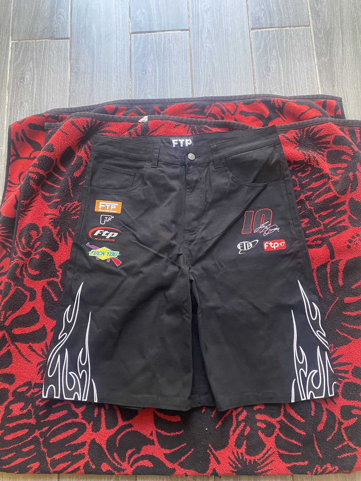 Fuck The Population FTP Raceway Short Black Size 32 Size US 32 / EU 48 - 1 Thumbnail