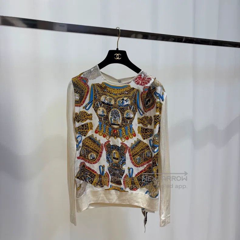 Hermes Hermes Silk Knit Blouse Size XS / US 0-2 / IT 36-38 - 1 Thumbnail