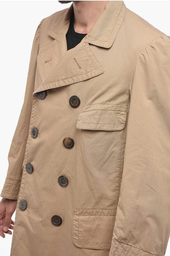 Maison Margiela o1y1124 Multi Pocket Cotton Trench Double Breasted Coat Size US S / EU 44-46 / 1 - 3 Thumbnail
