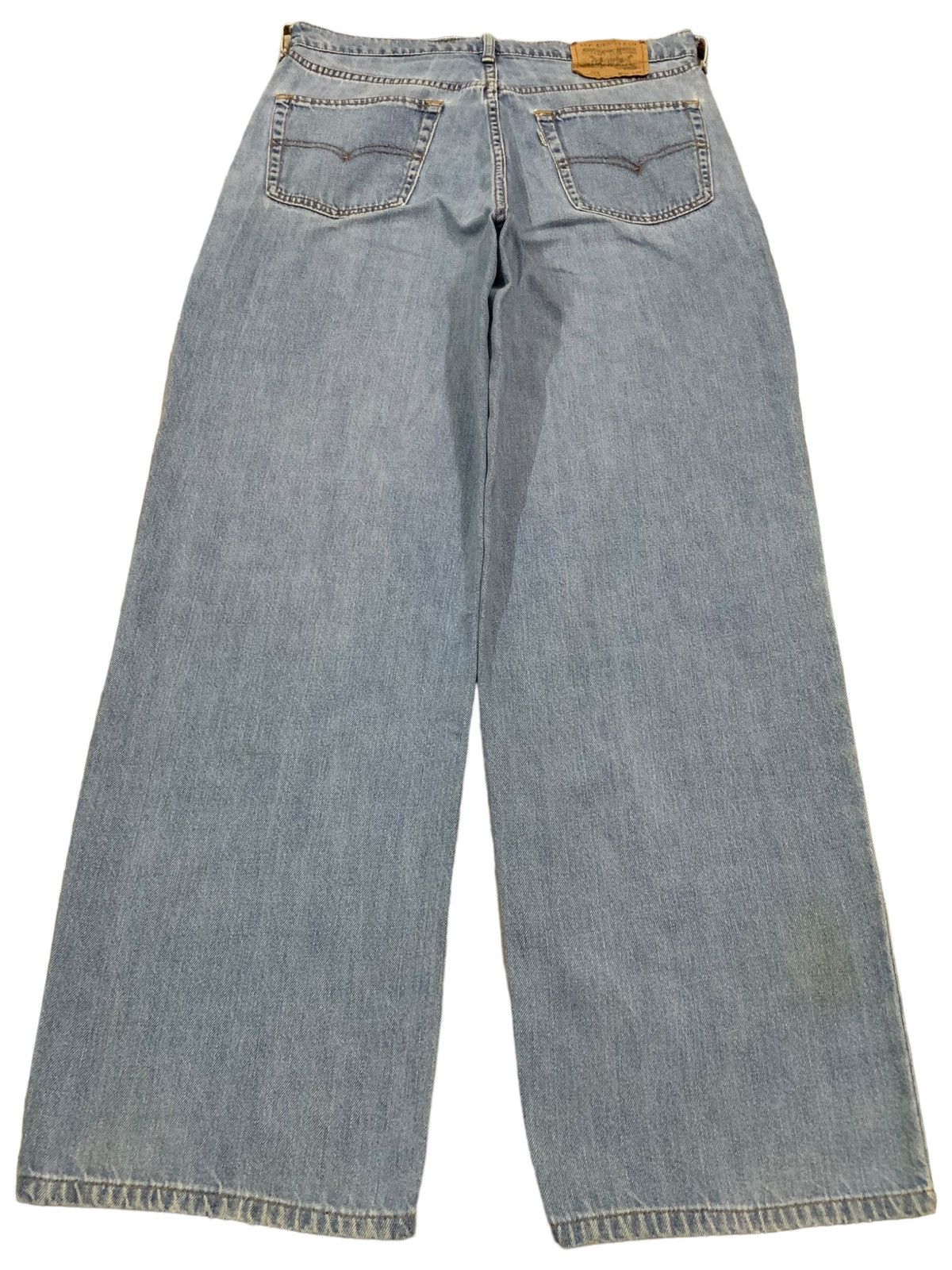 Levi's Vintage 90s Levis 529 White Tab Blue Washed Baggy Jeans Size US 33 - 2 Thumbnail