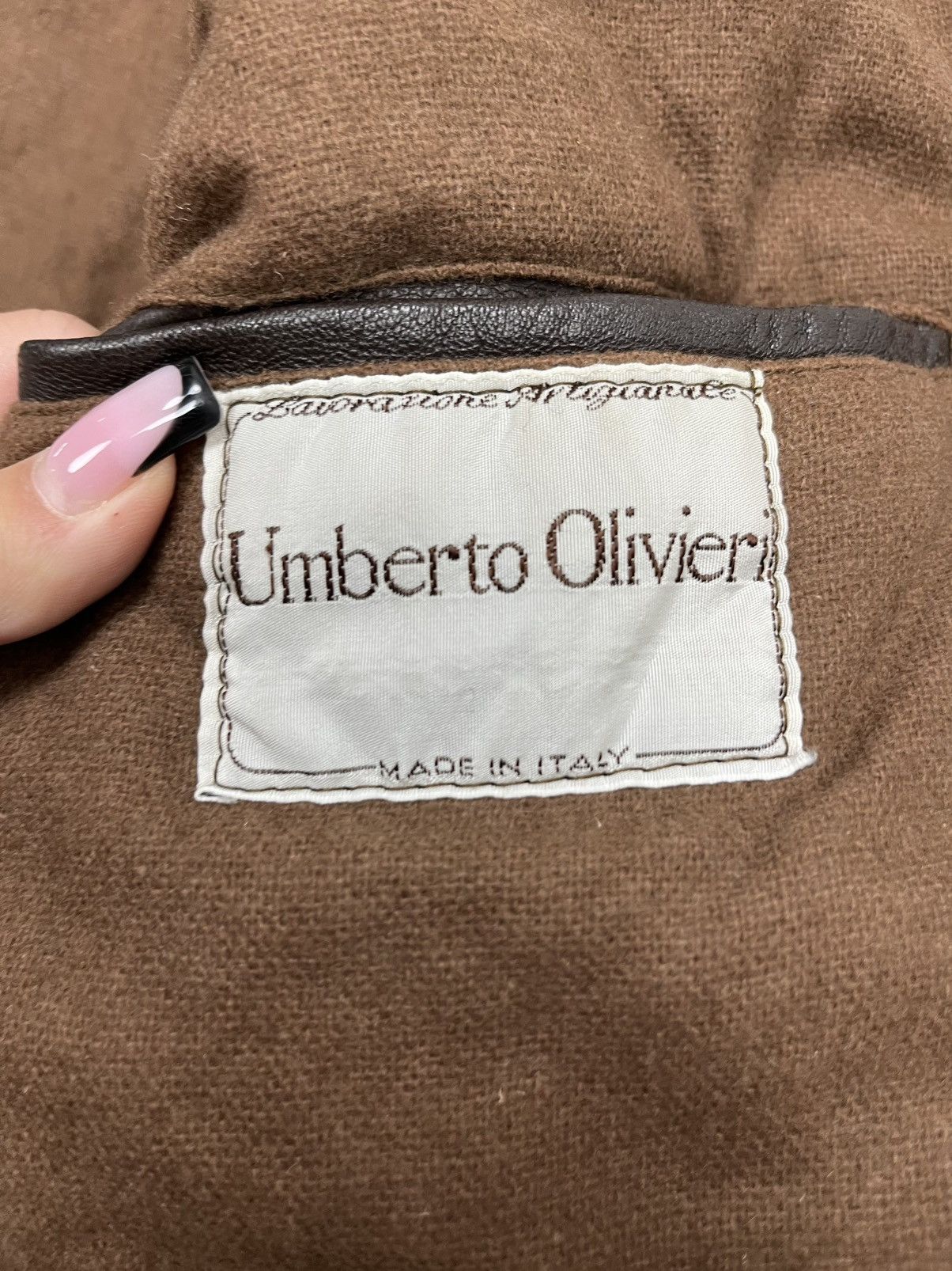 Other Vintage Umberto Olivieri two-tone leather bomber Size US L / EU 52-54 / 3 - 4 Thumbnail