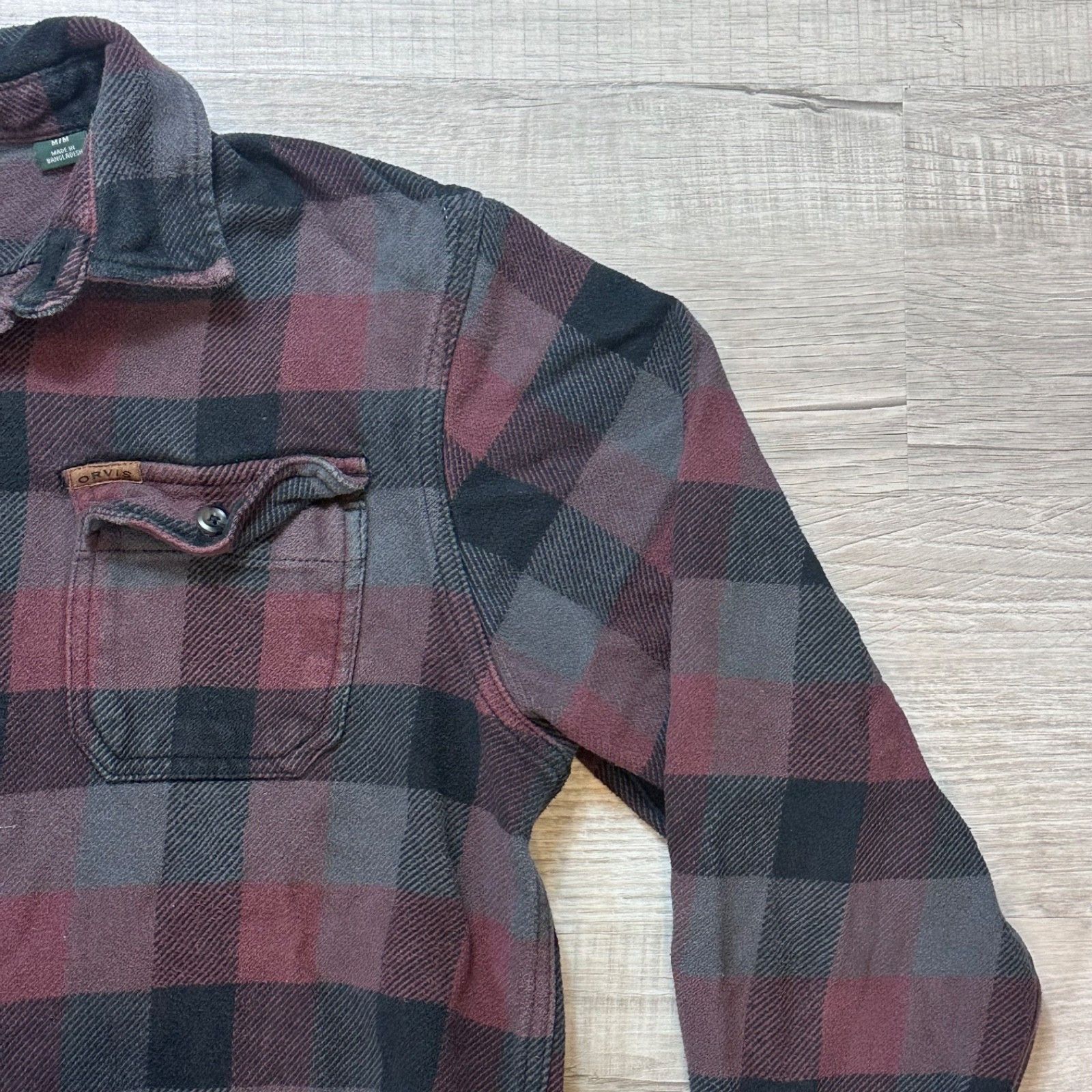 Orvis Orvis Big Bear Heavy Flannel Plaid Shacket Mens Medium Size US M / EU 48-50 / 2 - 4 Thumbnail