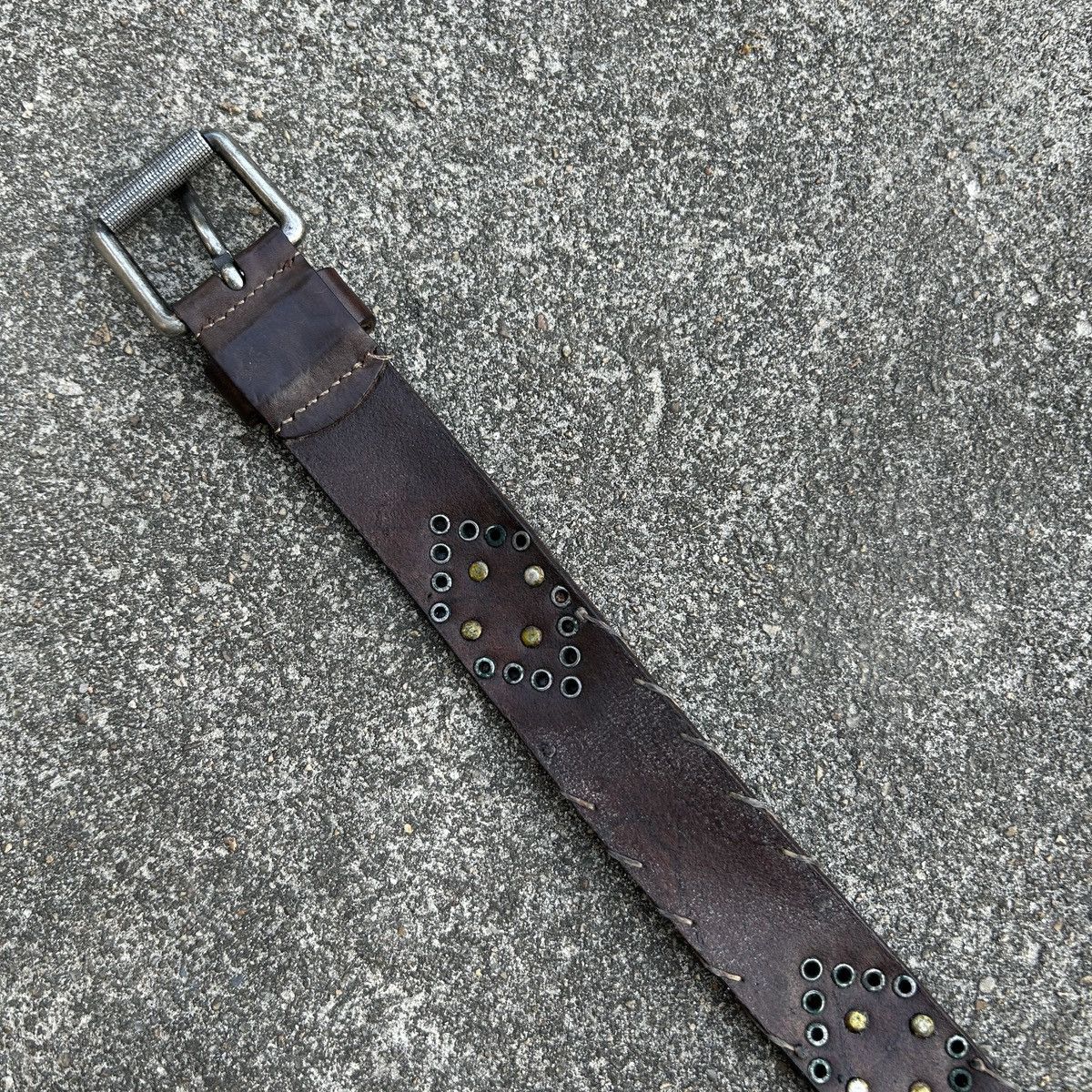 Vintage Vintage studded leather belt (Kapital Style) Size ONE SIZE - 11 Thumbnail