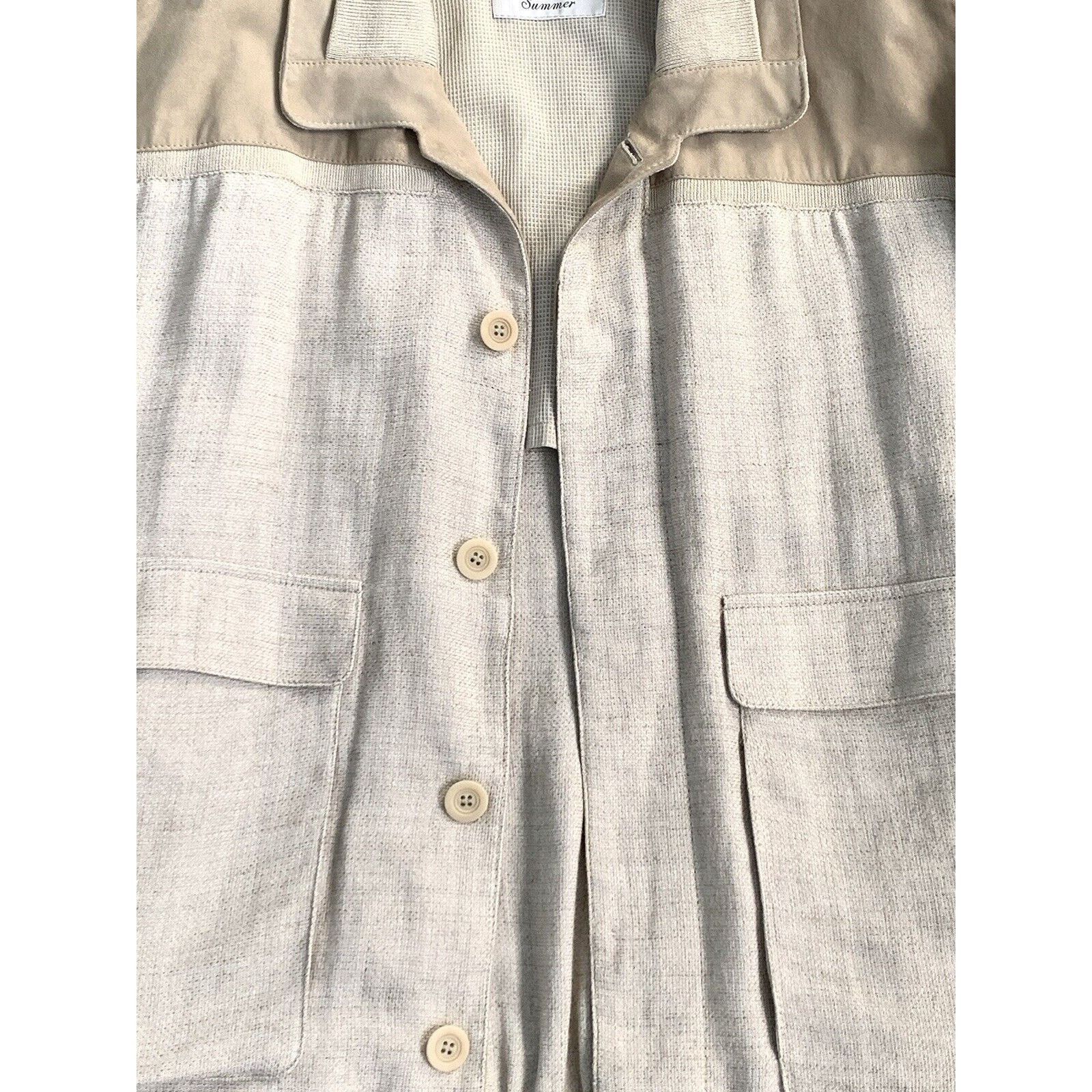 Gimo's × Vintage Men's GIMO'S SUEDE LINEN Bomber Jacket Coat EU 56 UK 46 XL Size US XXL / EU 58 / 5 - 12 Thumbnail