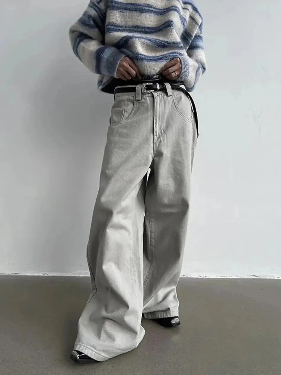 Japanese Brand Streetwear Retro Dragging Skater Baggy Jeans Unisex Size US 28 / EU 44 - 1 Thumbnail