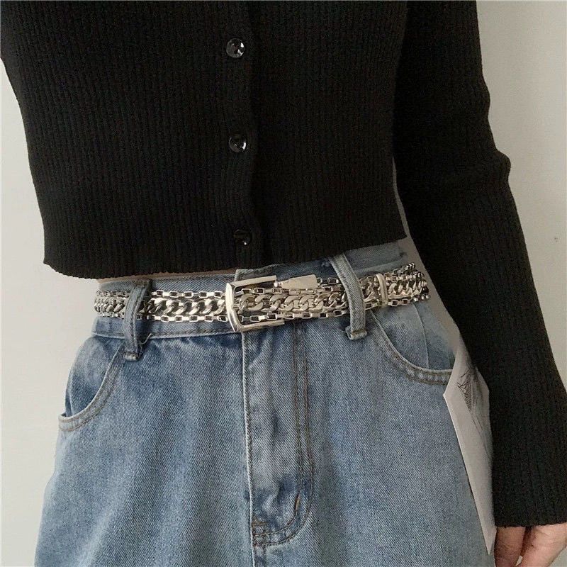 Designer New Design Vintage Belt Riveted Belts Menswear Accessories Size ONE SIZE - 1 Thumbnail