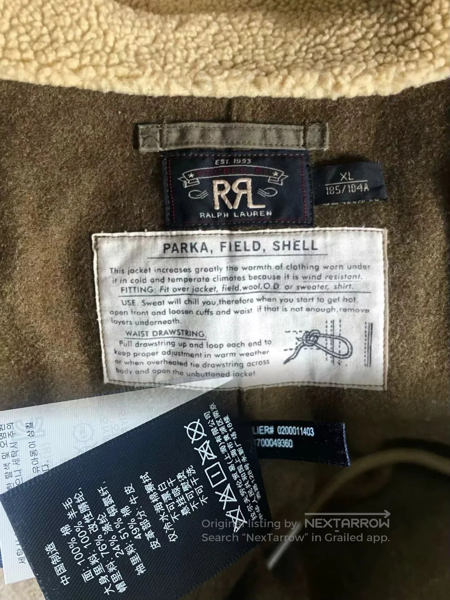 RRL Ralph Lauren mccarthy oil cotton m47 jacket parka. Size US M / EU 48-50 / 2 - 8 Thumbnail