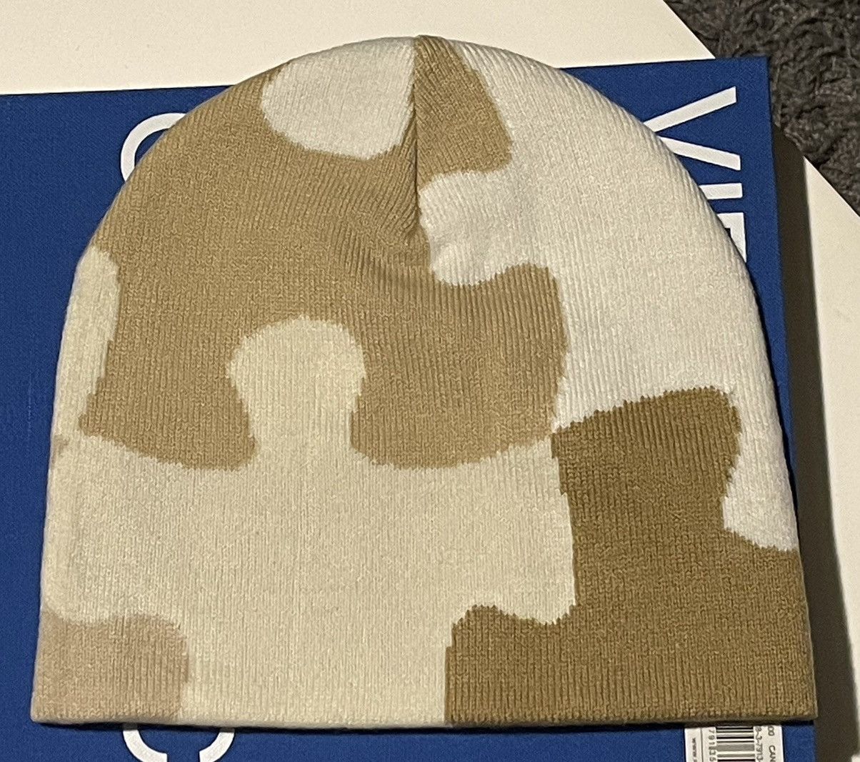 Golf Wang Golf Wang Puzzle Camo Beanie Tan/Cream O/S Size ONE SIZE - 2 Thumbnail