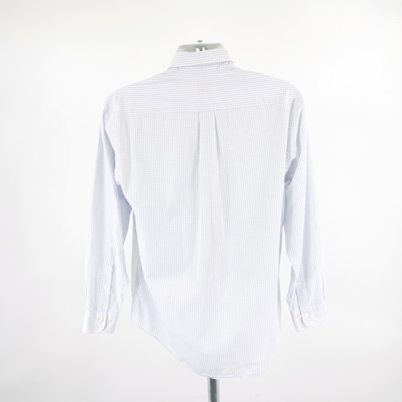 Brooks Brothers Brooks Brothers 346 Small White Purple Blue Check Collared D Size US S / EU 44-46 / 1 - 7 Thumbnail