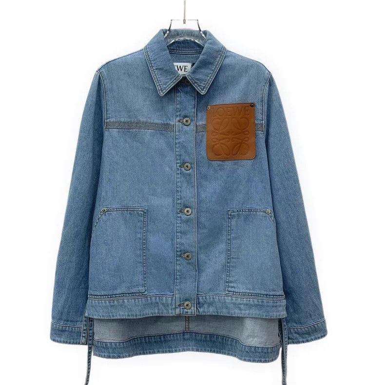 Loewe Loewe Blue logo leather card cotton collar single row of b Size XS / US 0-2 / IT 36-38 - 1 Thumbnail