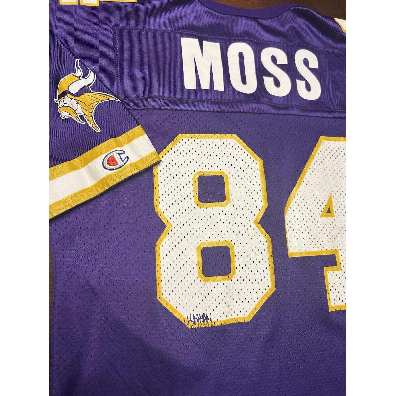 Champion VTG Y2K Randy Moss #84 Minnesota Vikings Champion NFL Jersey Size US L / EU 52-54 / 3 - 10 Thumbnail