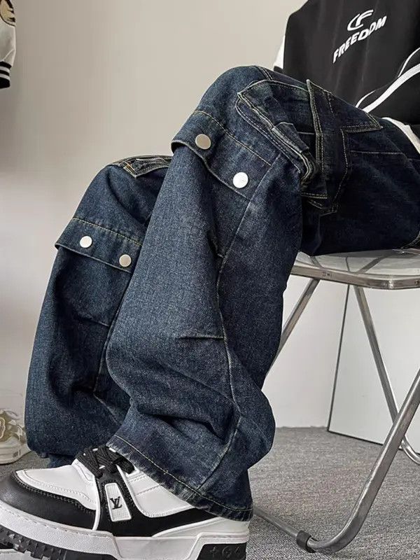 VIBE Blue High Street Vintage Loose Jeans Size US 33 - 7 Thumbnail