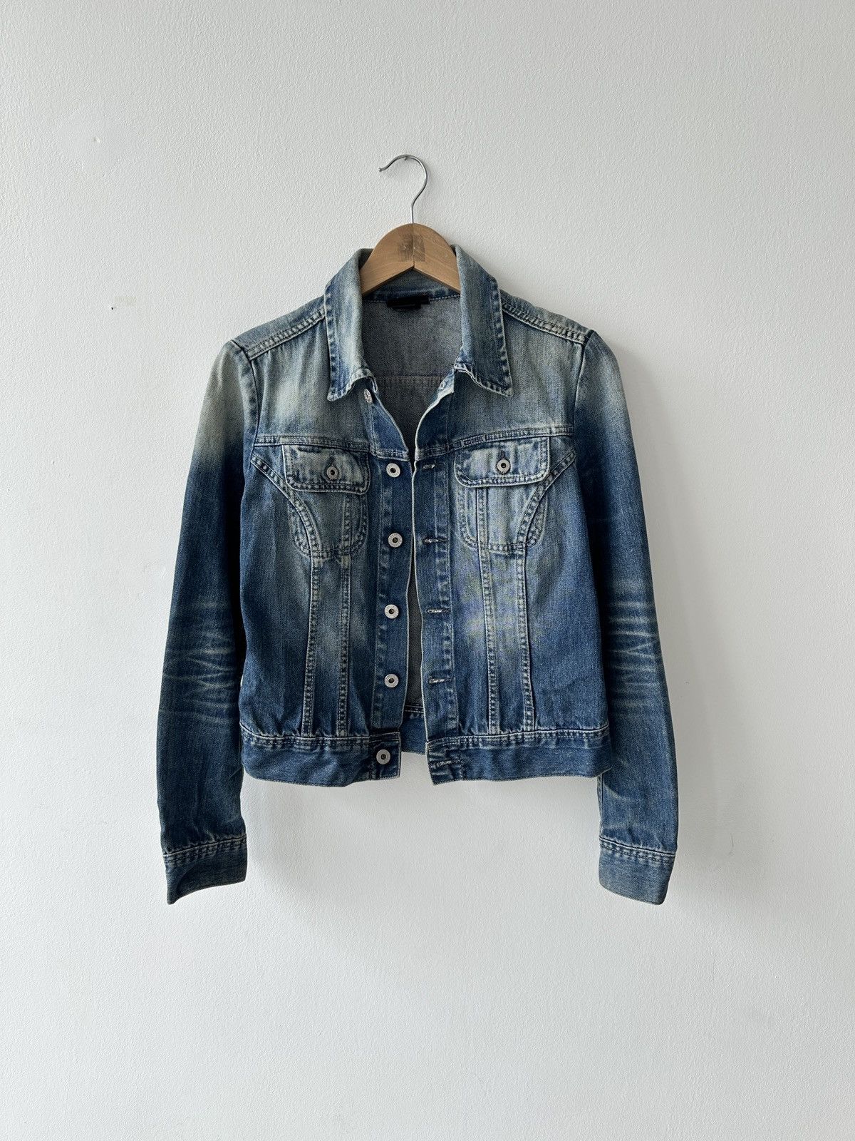 Diesel × Vintage Diesel distressed denim jacket Size S / US 4 / IT 40 - 1 Thumbnail