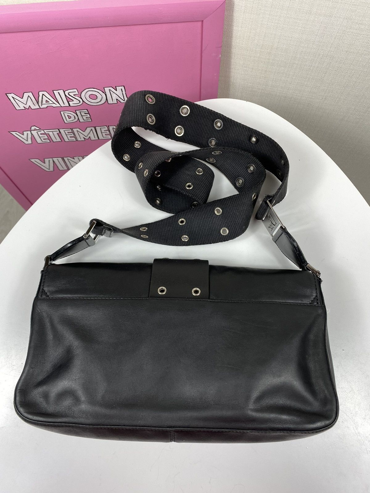 Dior × Vintage Christian Dior Black Street Chic Size ONE SIZE - 13 Thumbnail