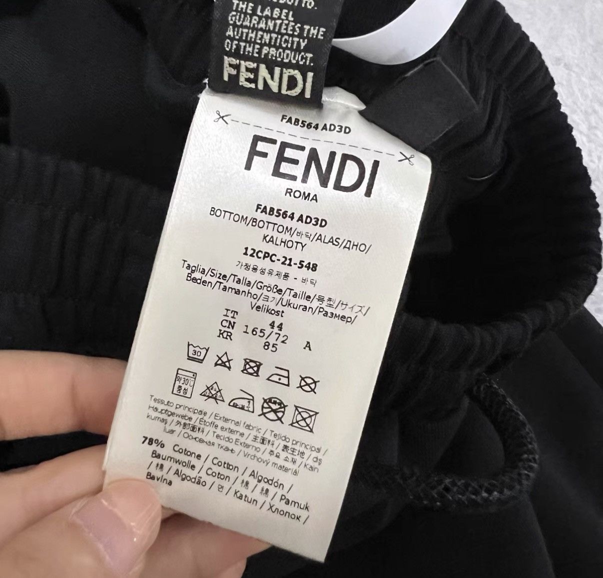 Fendi Fendi Black Logo Shorts J41 Size US 28 / EU 44 - 5 Thumbnail