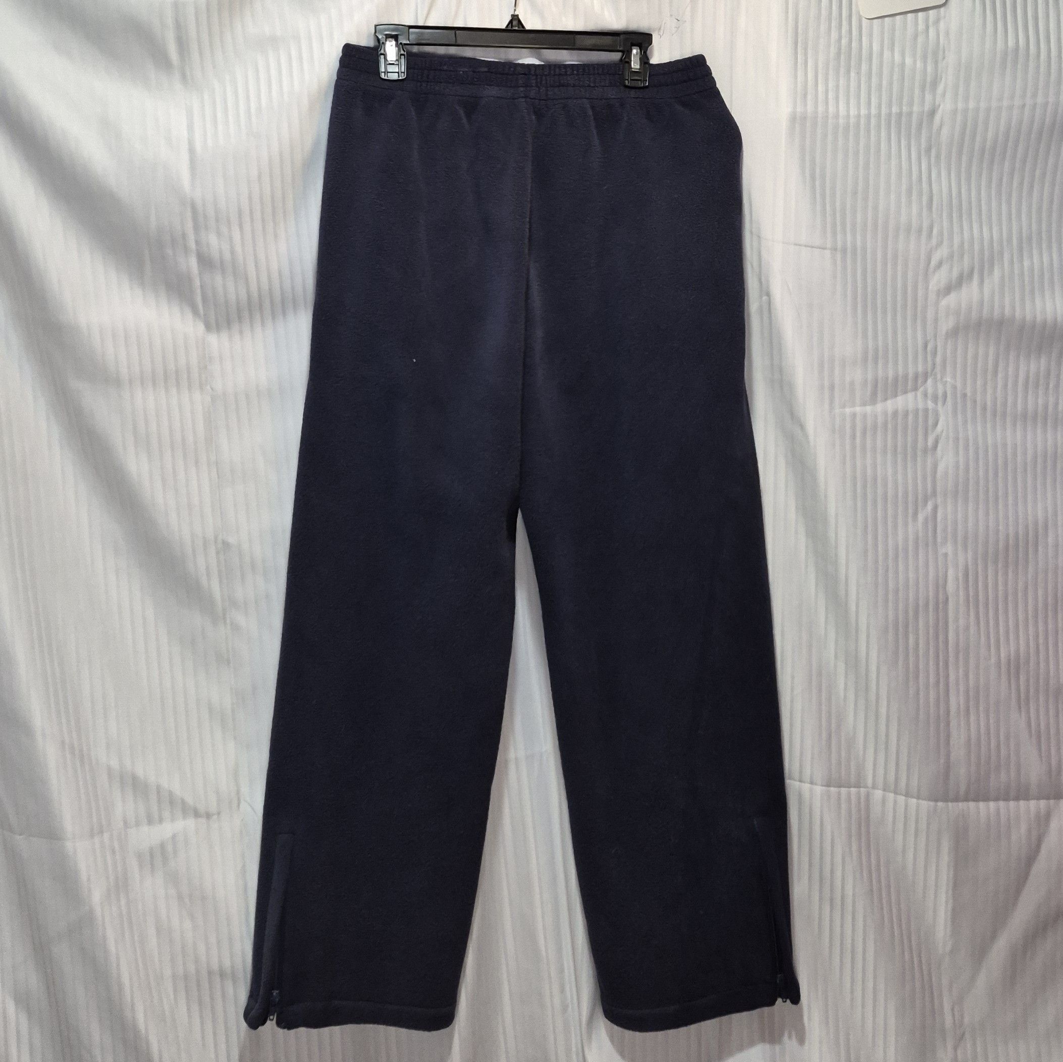 Old Navy Men's Medium Navy Relaxed Fleece Sweatpants Zippered Ankles Size US 34 / EU 50 - 4 Thumbnail