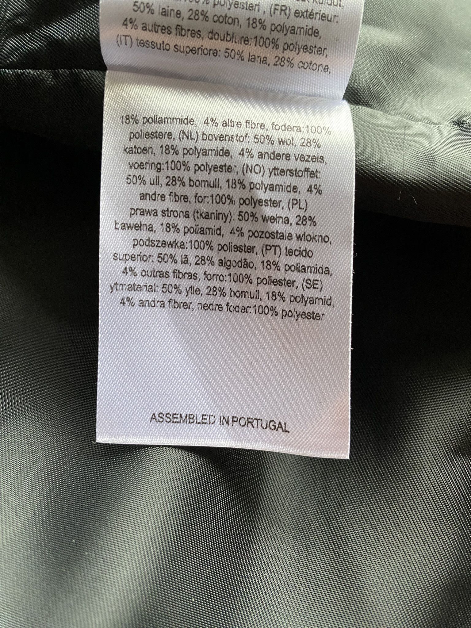 Acne Studios NWT $800 - Bankers Trench - Black Jacquard Logo Wool Size US M / EU 48-50 / 2 - 15 Thumbnail