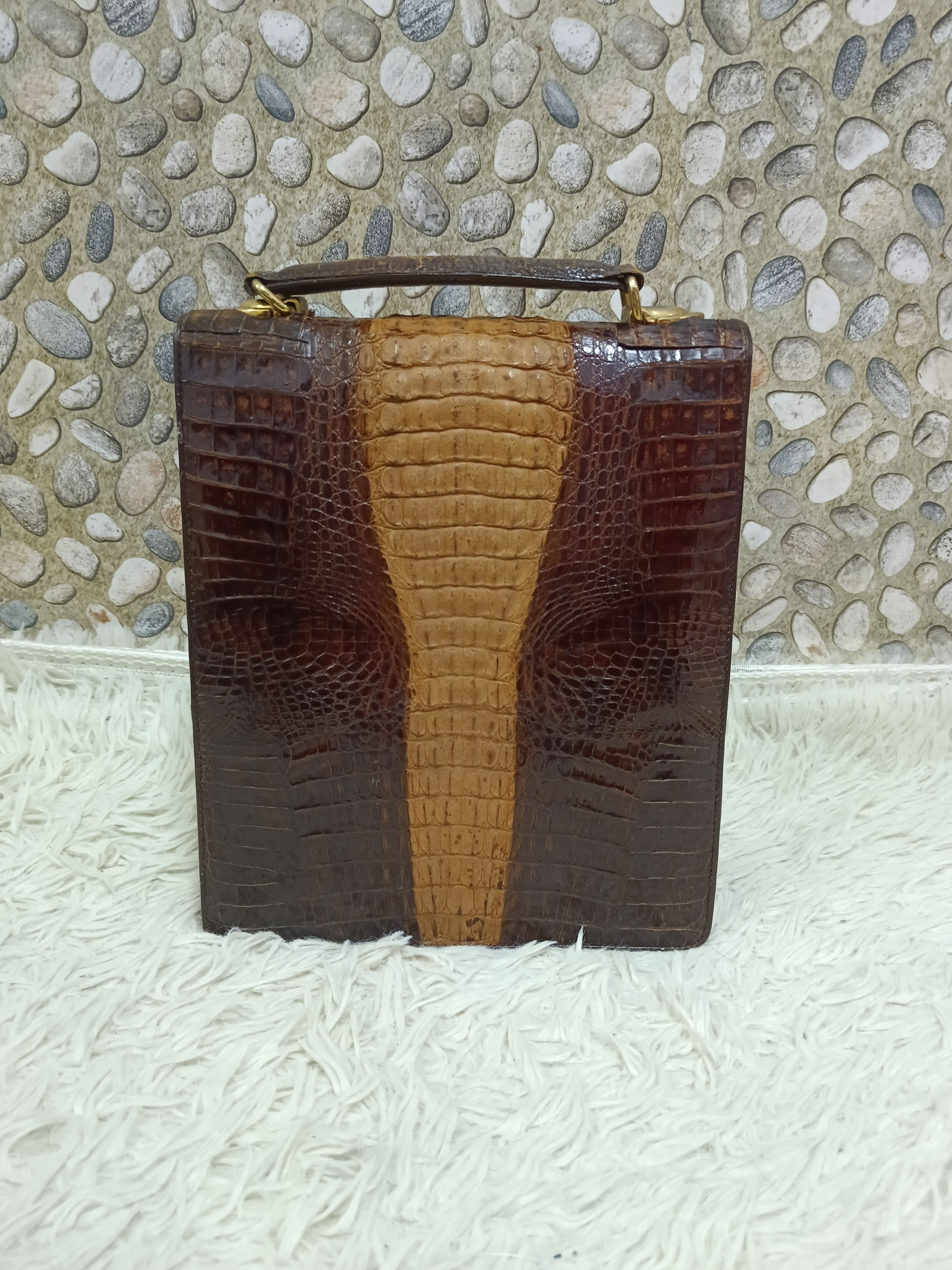 Leather GENUINE LEATHER CROC0DILE🐊SKIN Size ONE SIZE - 4 Thumbnail