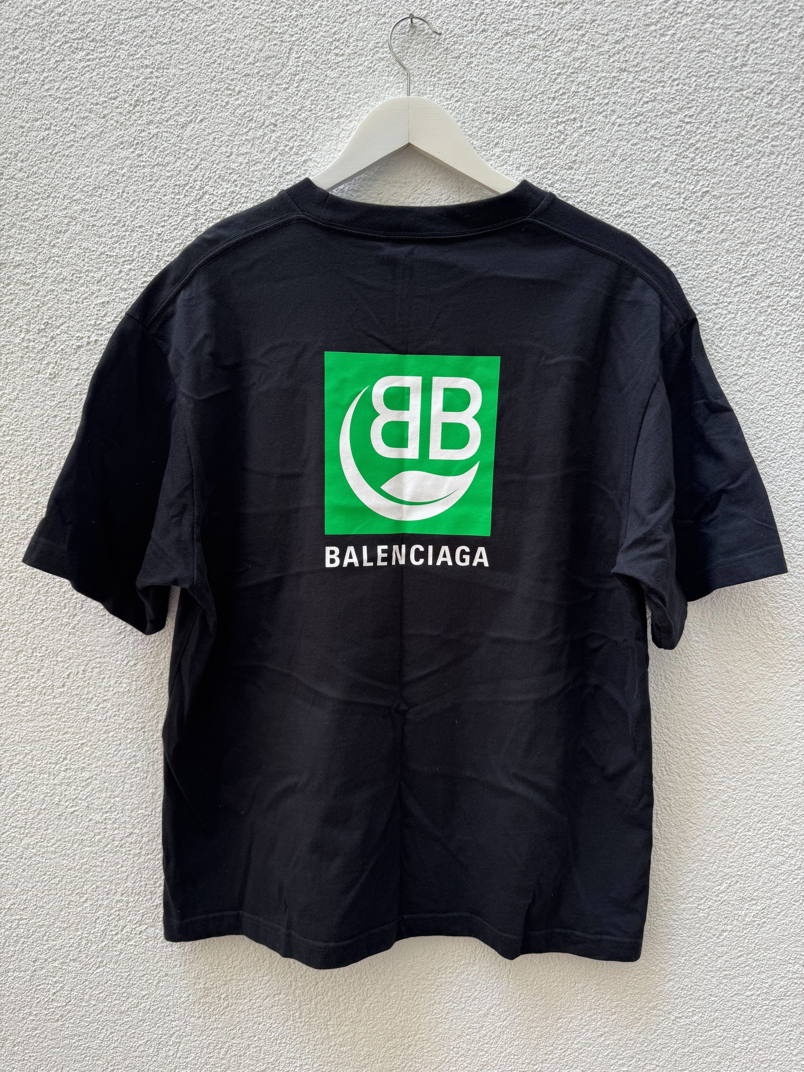 Balenciaga Balenciaga SS20 BB logo leaf eco friendly tee Size US L / EU 52-54 / 3 - 2 Thumbnail
