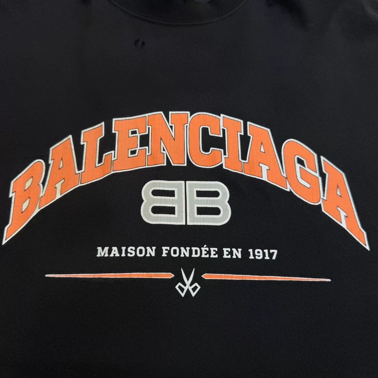 Balenciaga Balenciaga Distressed Long Sleeve Shirt. Size US L / EU 52-54 / 3 - 3 Thumbnail