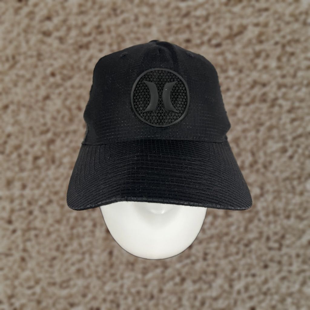 Hurley Hat Cap Fitted Adult M Black Delta Poly Skate