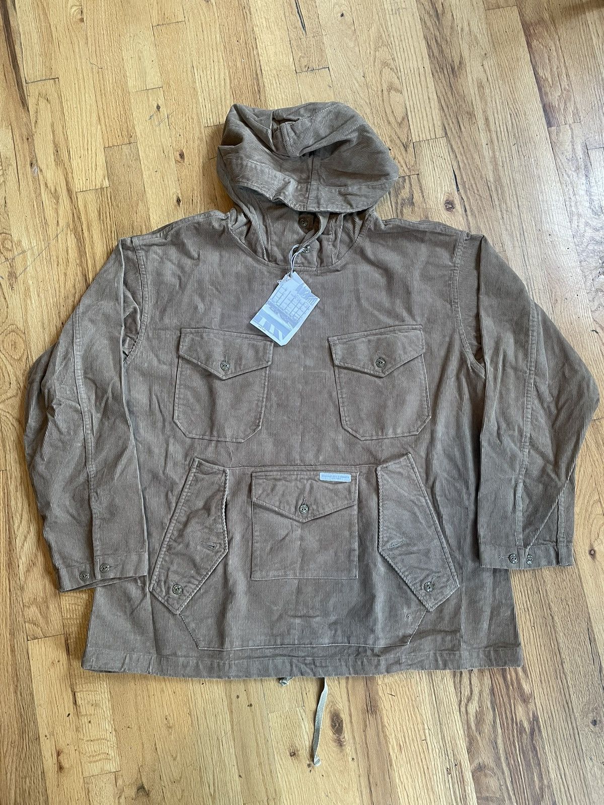 image of Engineered Garments X Kafka Mercantile Cagoule Shirt in Brown, Men's (Size Medium)