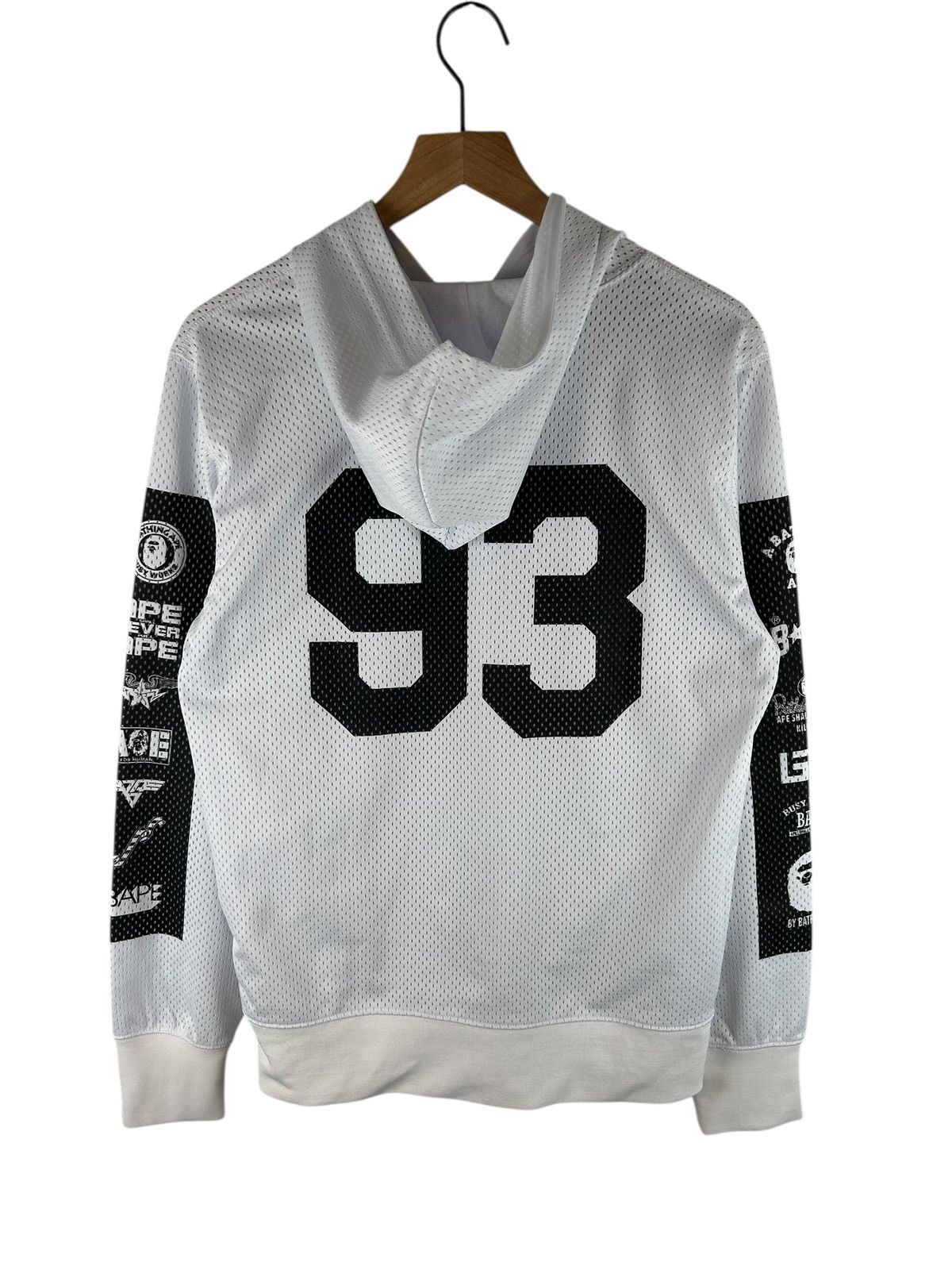 Bape Bape Mesh Numbering Hoodie Size US L / EU 52-54 / 3 - 3 Thumbnail