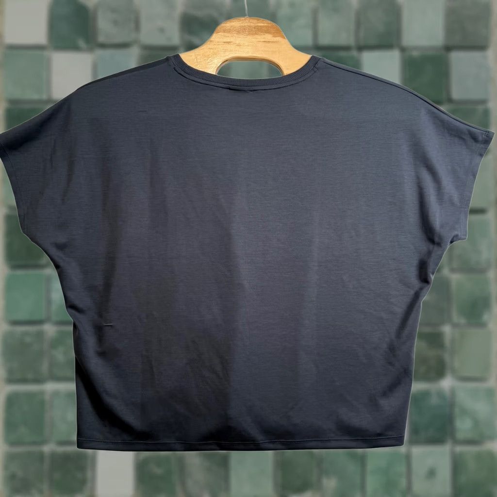 Vintage NWT 32 Degrees Women 2XL Short Sleeve Tee Dark Gray Boxy Relaxed Fit Athleisure Shirt Womens Size 40" / US 18 - 1 Thumbnail