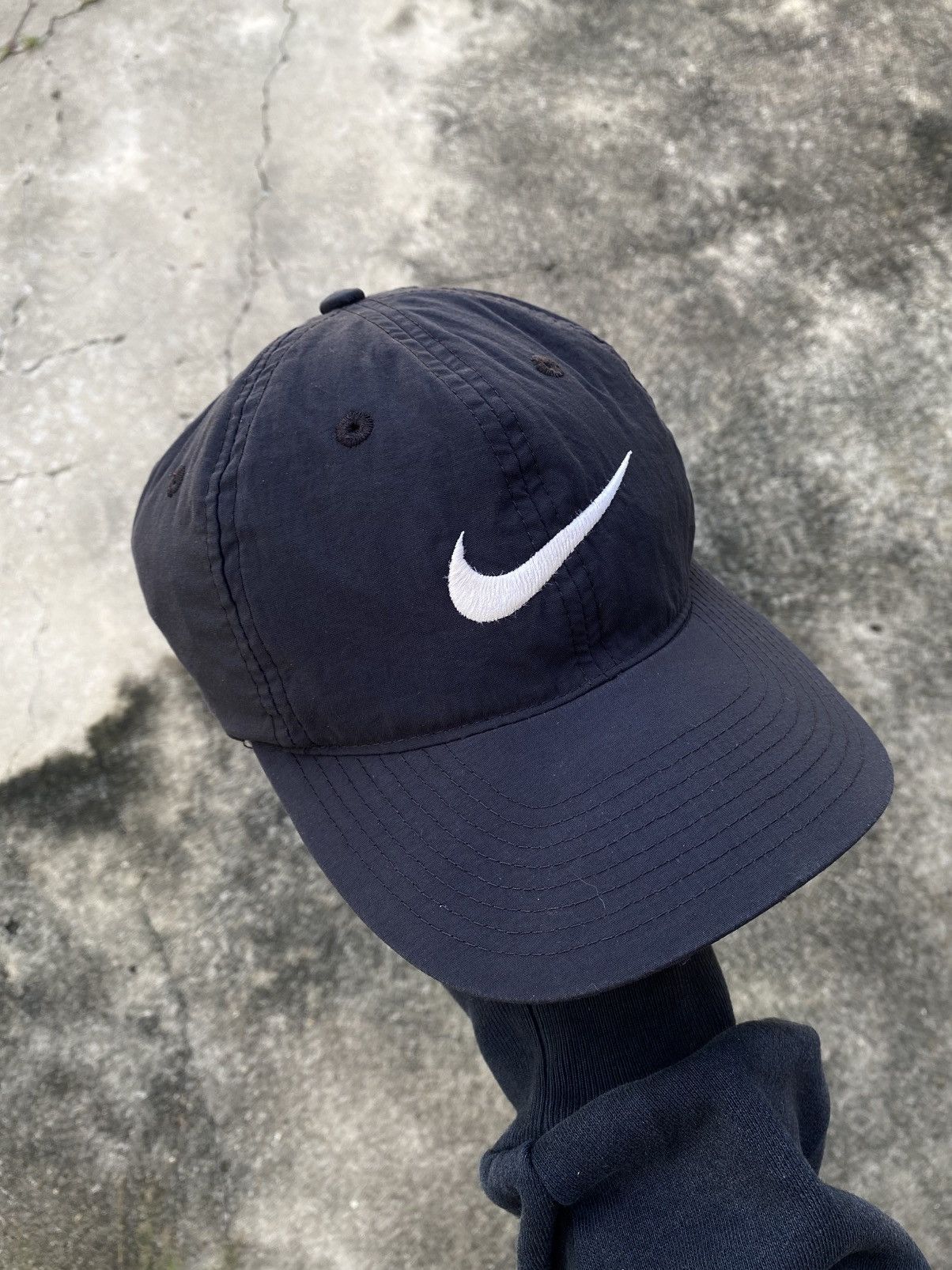 Nike × Vintage Vtg Nike Big Swoosh Nylon Size ONE SIZE - 2 Thumbnail
