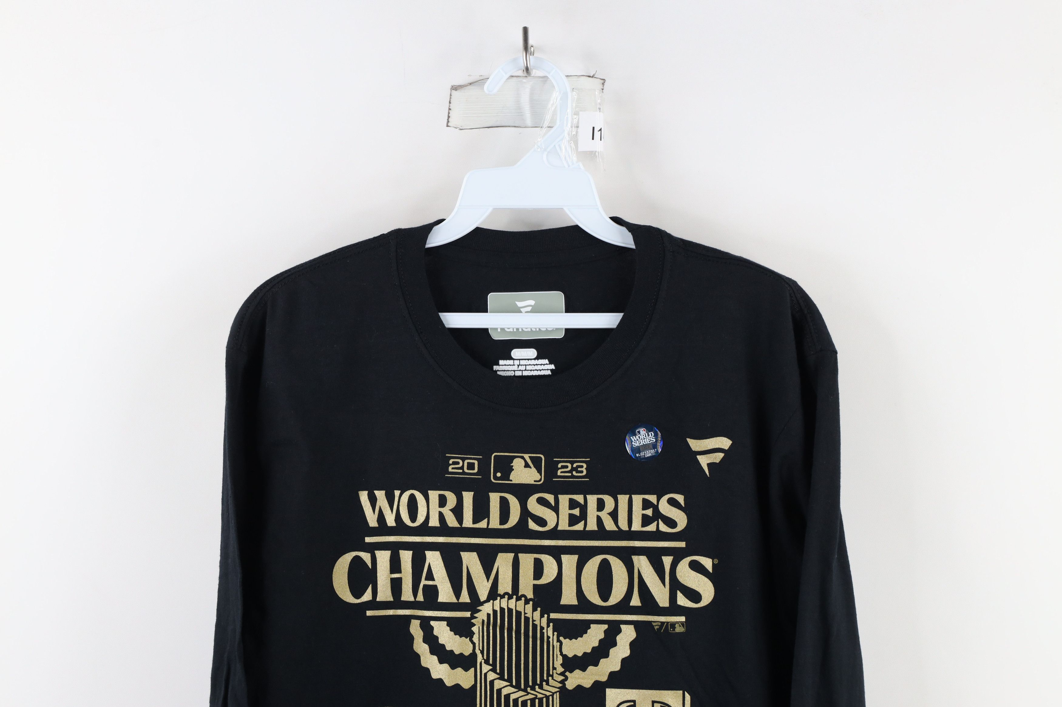 Vintage New Fanatics Series Champs Texas Rangers Long Sleeve T-Shirt Size US M / EU 48-50 / 2 - 2 Thumbnail