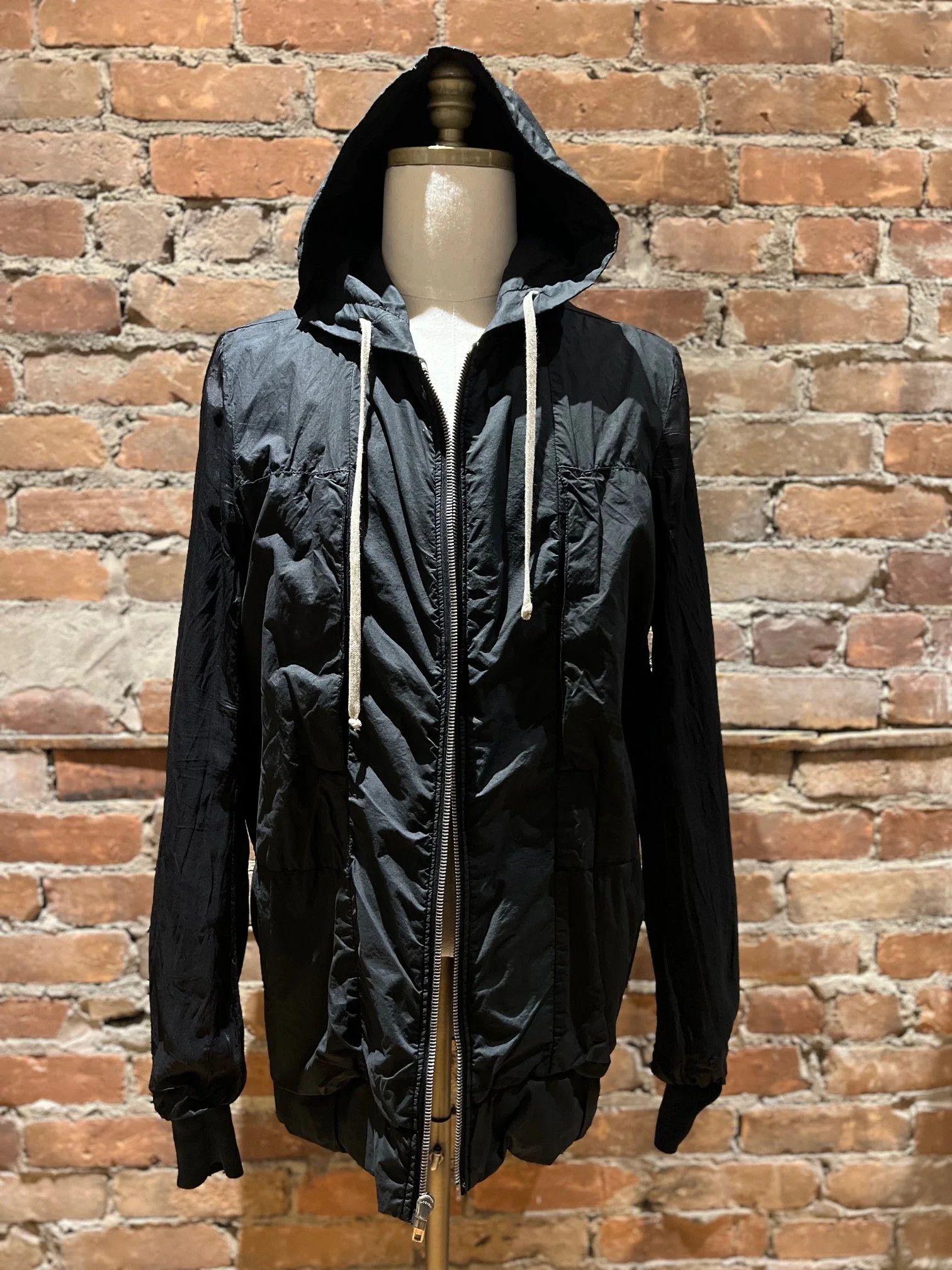 Rick Owens Drkshdw Rick Owens DRKSHDW Long Hooded Jacket – DU1762/P CA0124 Size US M / EU 48-50 / 2 - 4 Thumbnail