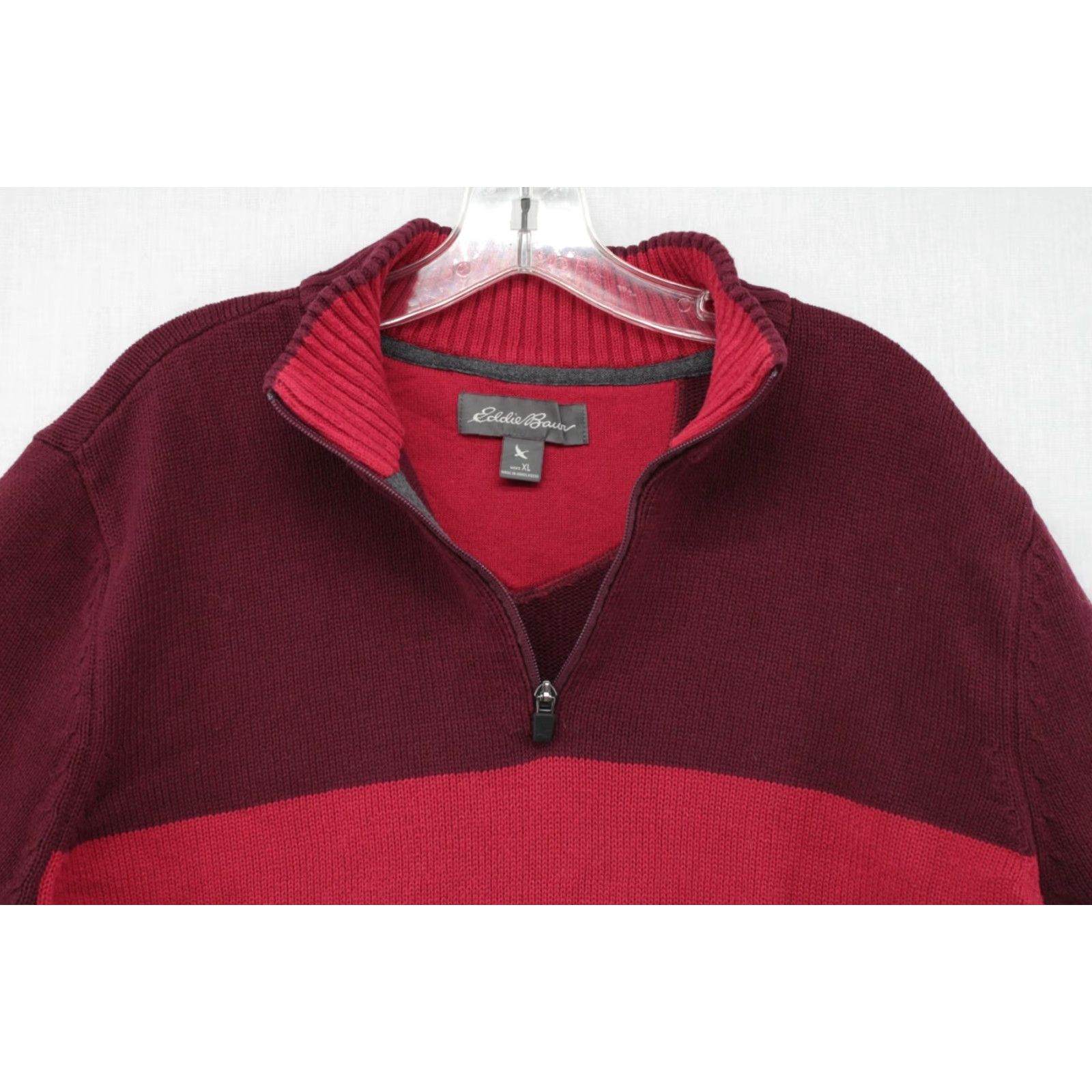 Eddie Bauer Eddie Bauer Sweater Men's XL Multicolor Color Block Quarter Zip Long Sleeve Cozy Size US XL / EU 56 / 4 - 4 Thumbnail