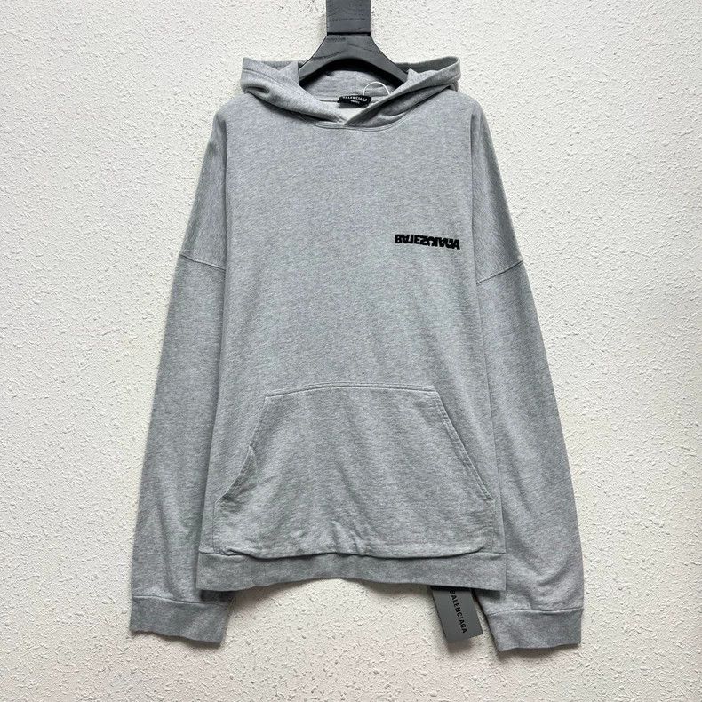 Balenciaga Balenciaga Inverted LOGO embroidered hoodie Size US S / EU 44-46 / 1 - 1 Thumbnail