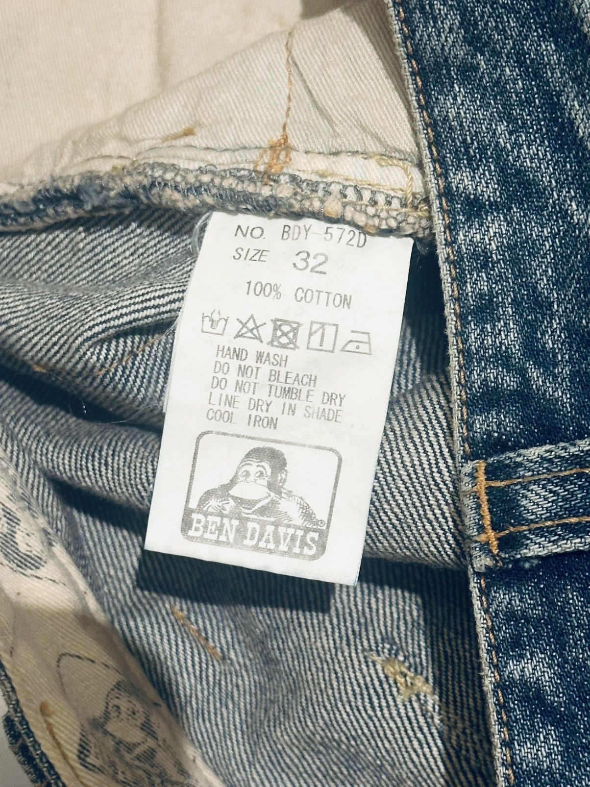 Ben Davis BEN DAVIS japan made DENIM 10 years wash 32 Size US 32 / EU 48 - 5 Thumbnail