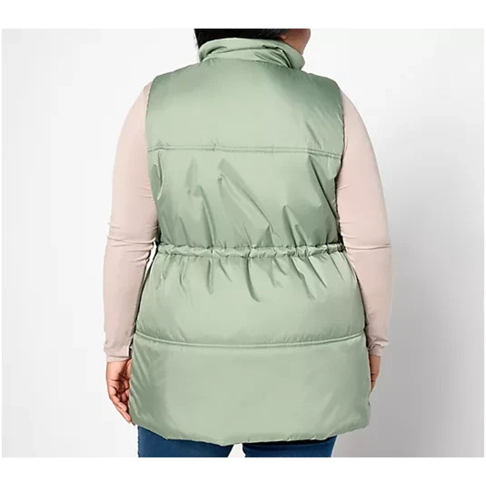 Oliver Peoples Peace Love World Pufer Vest with Cinch Waist Sage 1X A628272 Size ONE SIZE - 2 Thumbnail