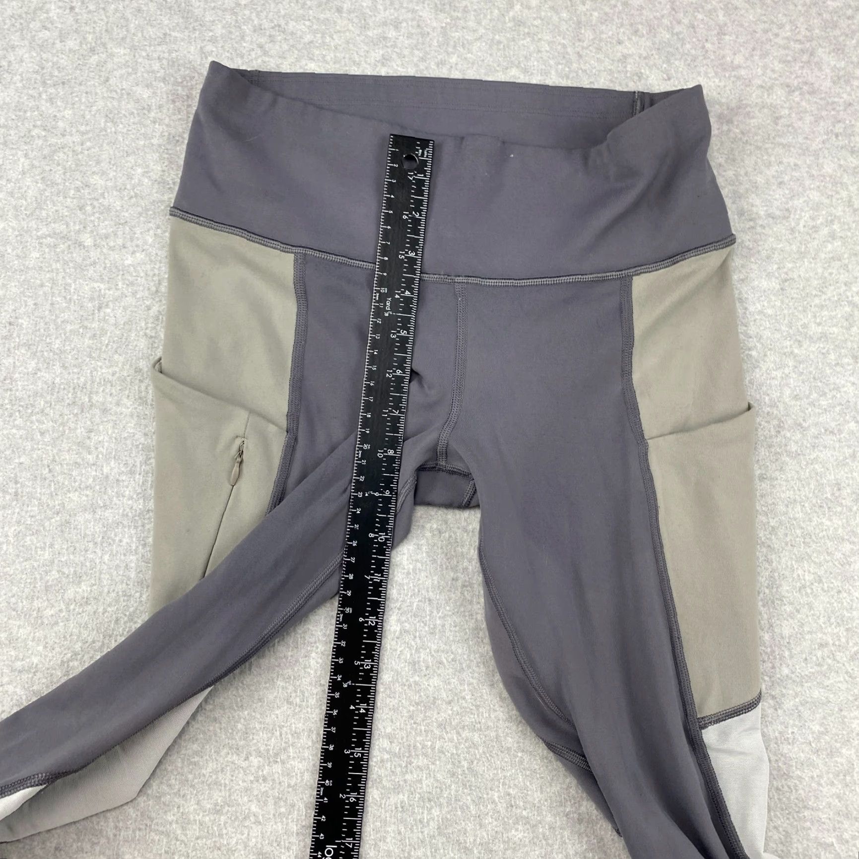 Athleta Athleta Leggings Womens Small Colorblock Multicolor Pockets Zip Pocket Ankle Athleisure Gym & Training Running Yoga Tight XS-NO? Size 28" / US 6 / IT 42 - 5 Thumbnail