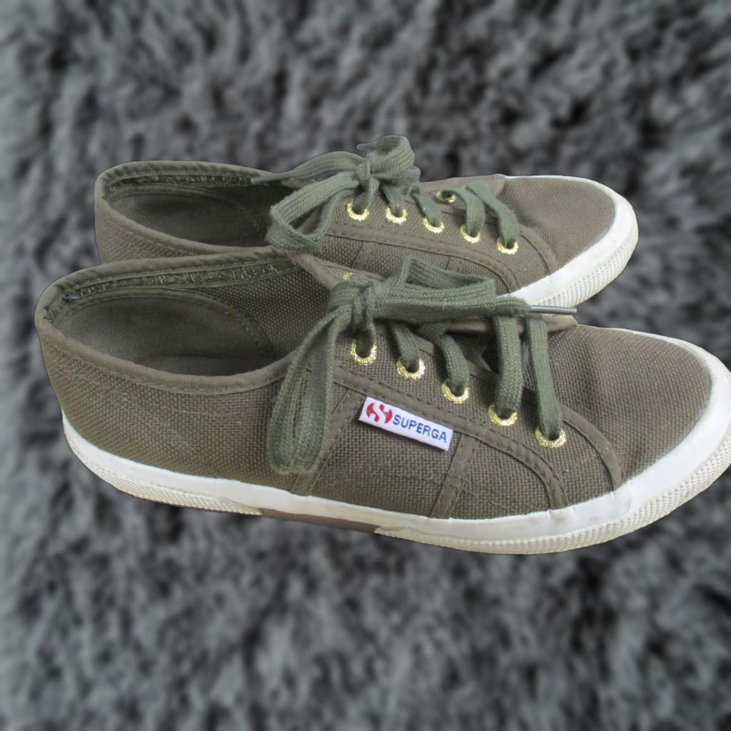 Superga Superga Cotu Classic Shoes Womens Size 6.5 Green Canvas Low Top Sneakers Size M / US 6-8 / IT 42-44 - 1 Thumbnail