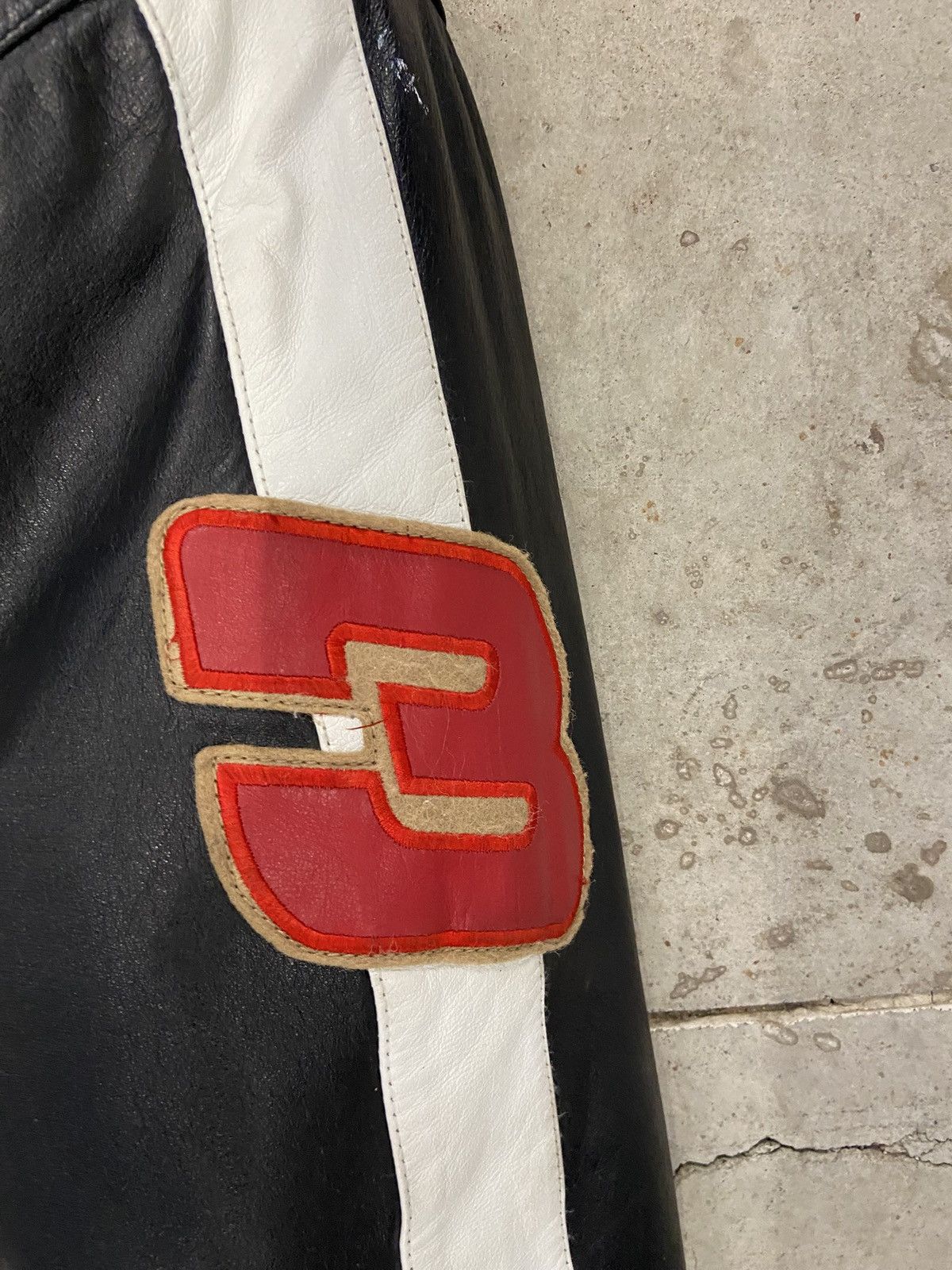 NASCAR Vintage leather nascar dale Earnhardt jacket Size US XL / EU 56 / 4 - 3 Thumbnail