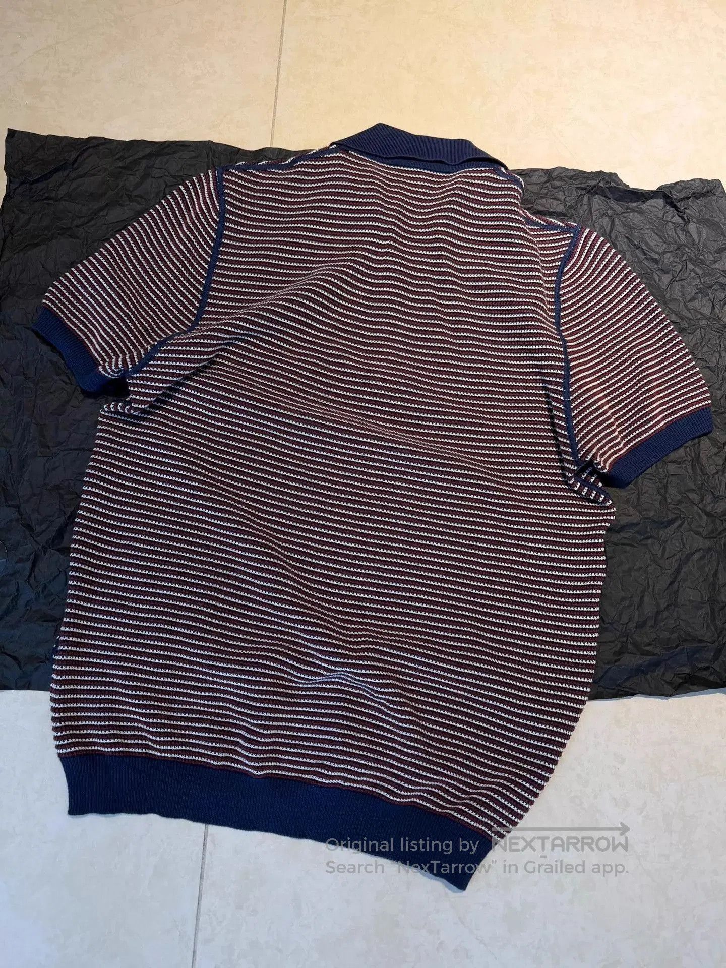 Prada Striped Short Sleeve Polo Shirt. Size US S / EU 44-46 / 1 - 4 Thumbnail