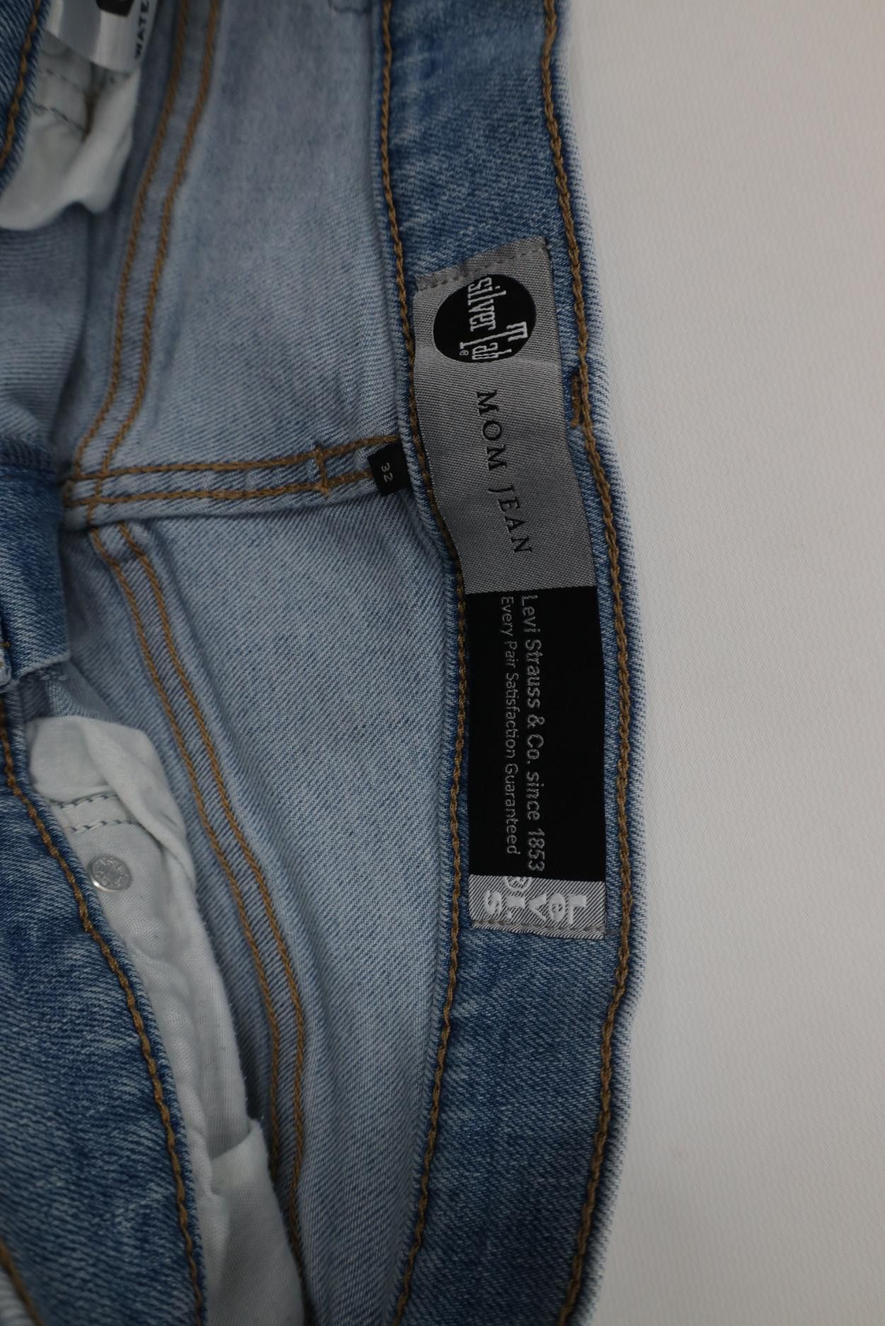 Levi's Vintage Y2K Levis SilverTab Loose Stretch Mom Jeans Blue Size 32" / US 10 / IT 46 - 7 Thumbnail
