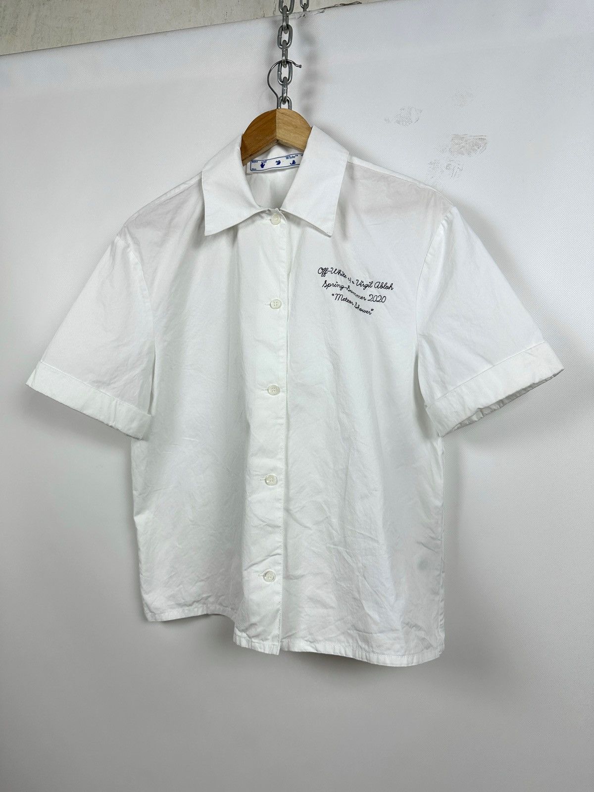 Off-White Off-White Popel Bowling Button Up Short Sleeve Shirt Size S / US 4 / IT 40 - 1 Thumbnail