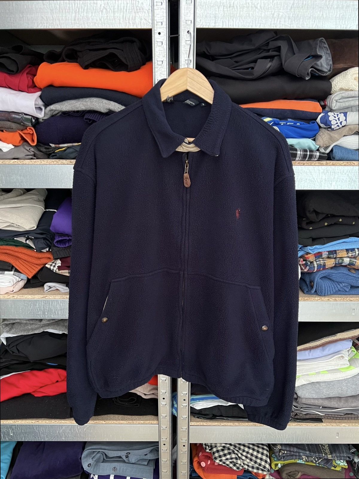 Polo Ralph Lauren × Ralph Lauren × Vintage Vintage Polo Ralph Lauren Fleece Jacket Y2K Bomber Size L Size US L / EU 52-54 / 3 - 1 Thumbnail